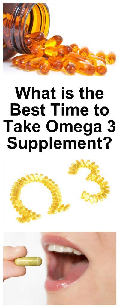 The Best Time to Consume Omega.